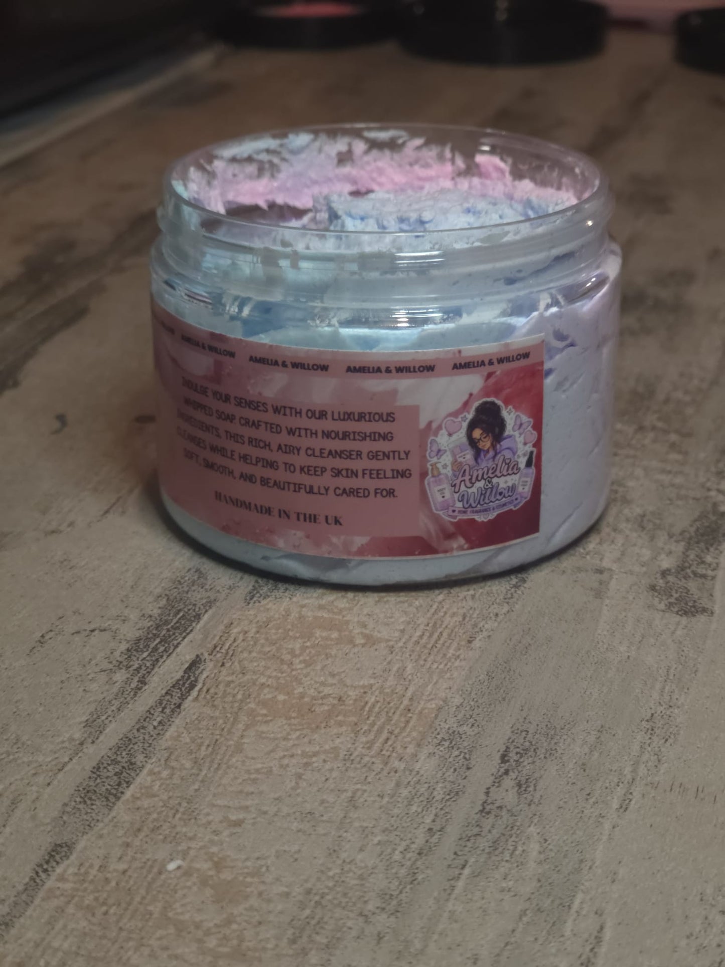 Whipped soap