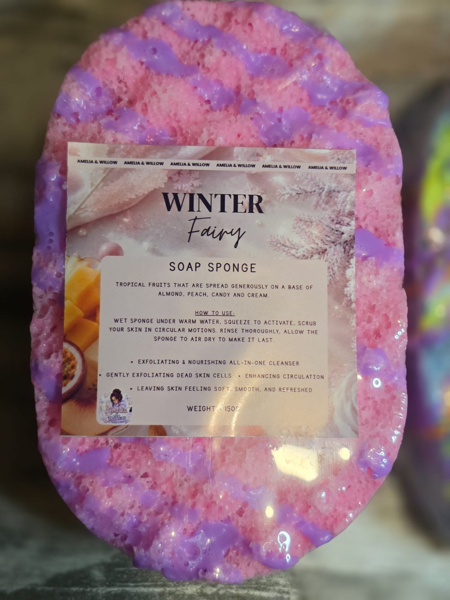 Jumbo scented soap sponges 150g