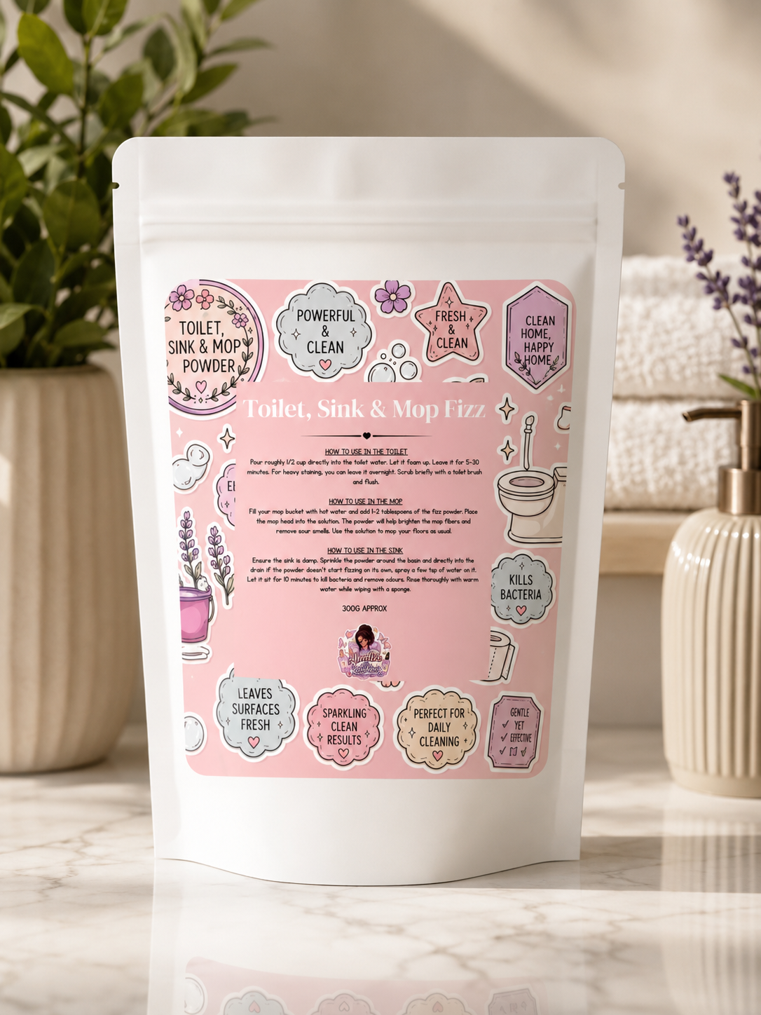 Toilet, Sink & Mop Fizz Powder