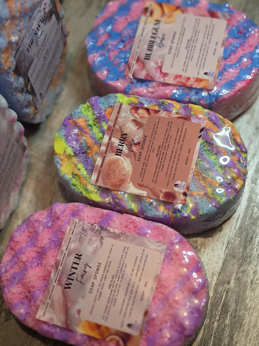 Jumbo scented soap sponges 150g