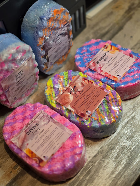 Jumbo scented soap sponges 150g